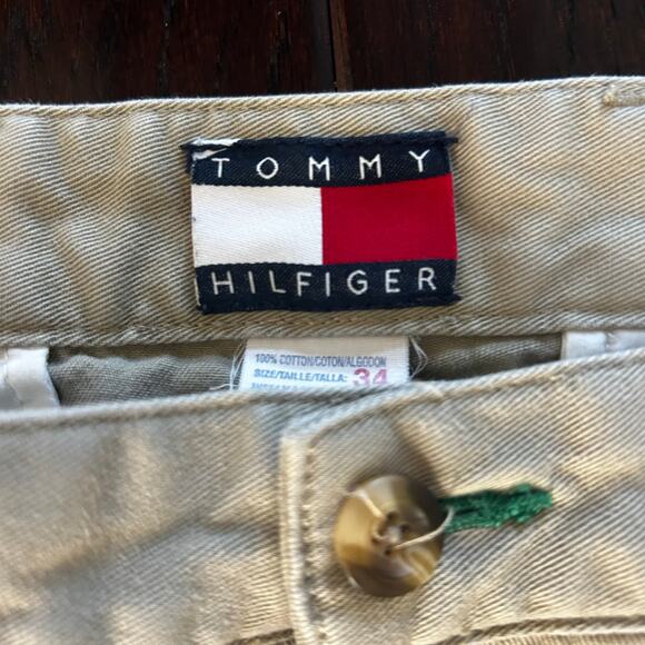 Men's 2003 Tommy Hilfiger Pleated Front Khaki Pants Preppy Old Money Classic - Picture 3 of 12
